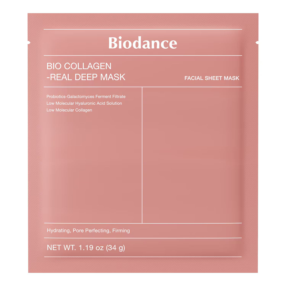 Biodance - Masque Bio Collagen-Real Deep de Biodance - 4 masques, 34 g chacun