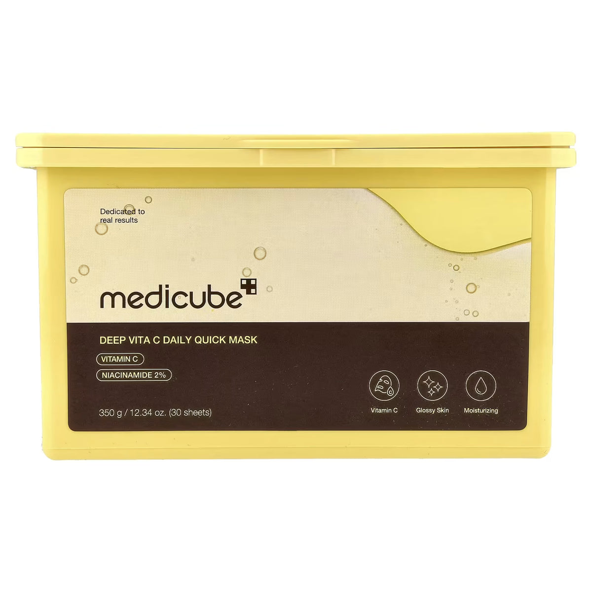 Medicube – Masque express quotidien à la vitamine C, 30 feuilles