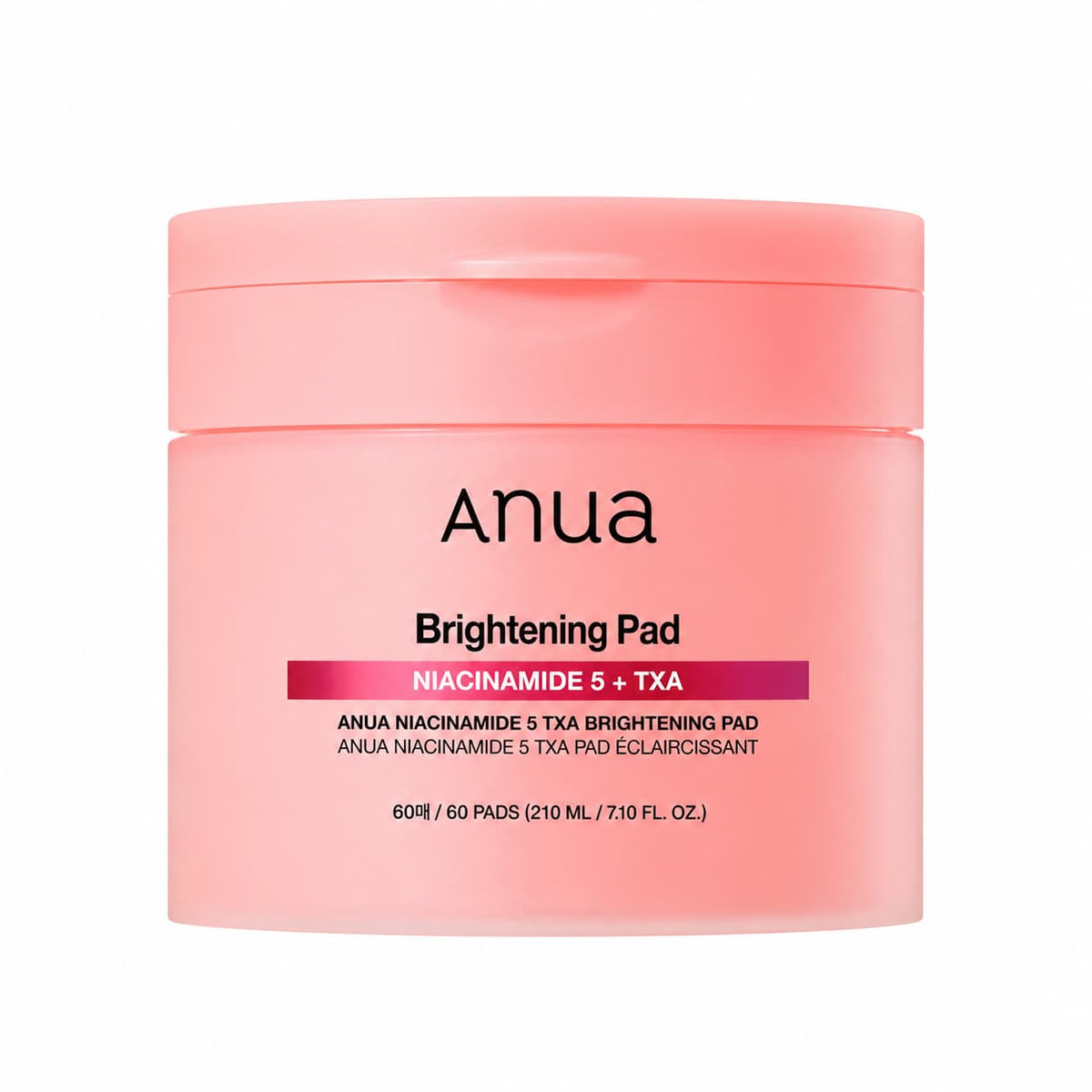 Anua – Éclaircissant Niacinamide 5 + TXA 210 ml, 60 tampons