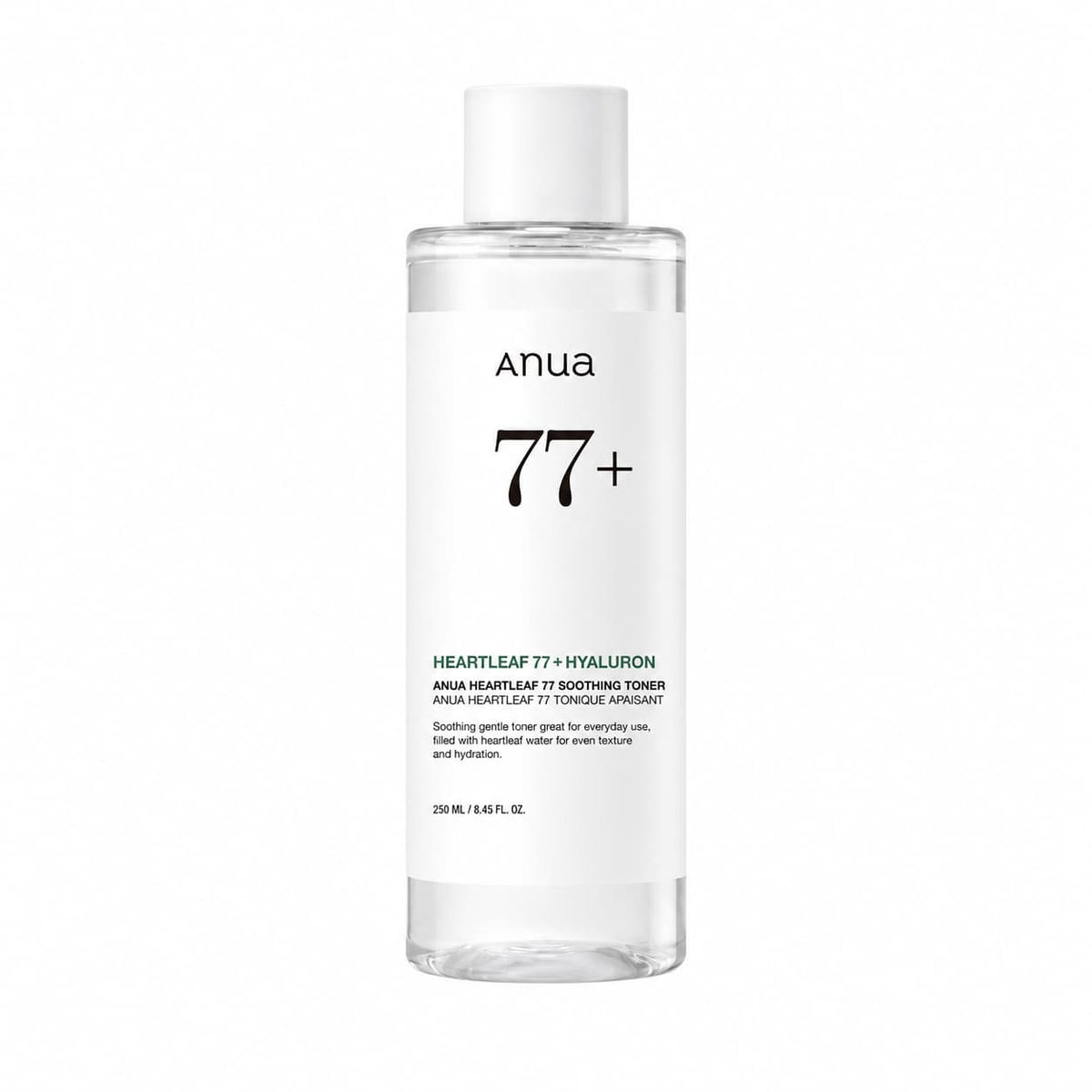 Anua – Lotion tonique apaisante Heartleaf 77 + Hyaluron, 250 ml