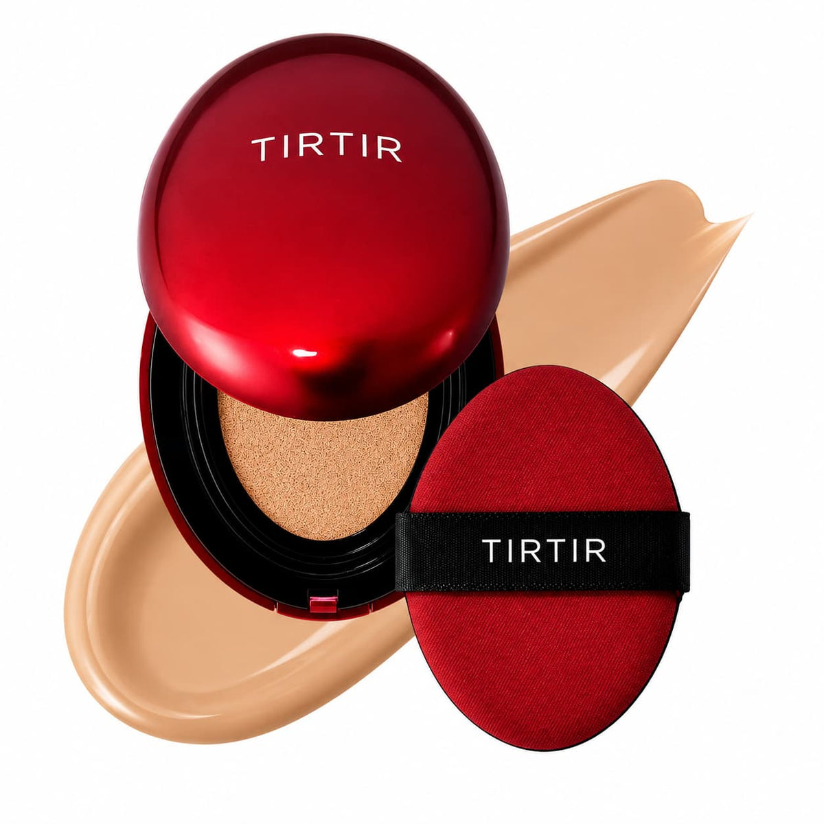 TIRTIR – Fond de teint cushion rouge Mask Fit 24N Latte, 18 g